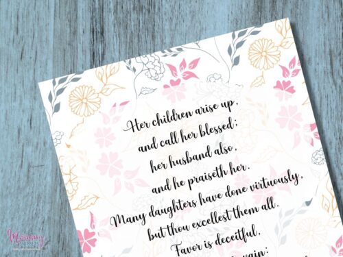 Free Printable Encouragement Cards with Scripture for the Tired Mama