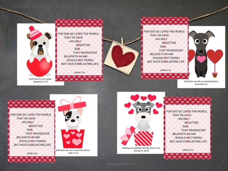 John 3:16 Valentines- The Best Printable Christian Valentine Cards for Kids