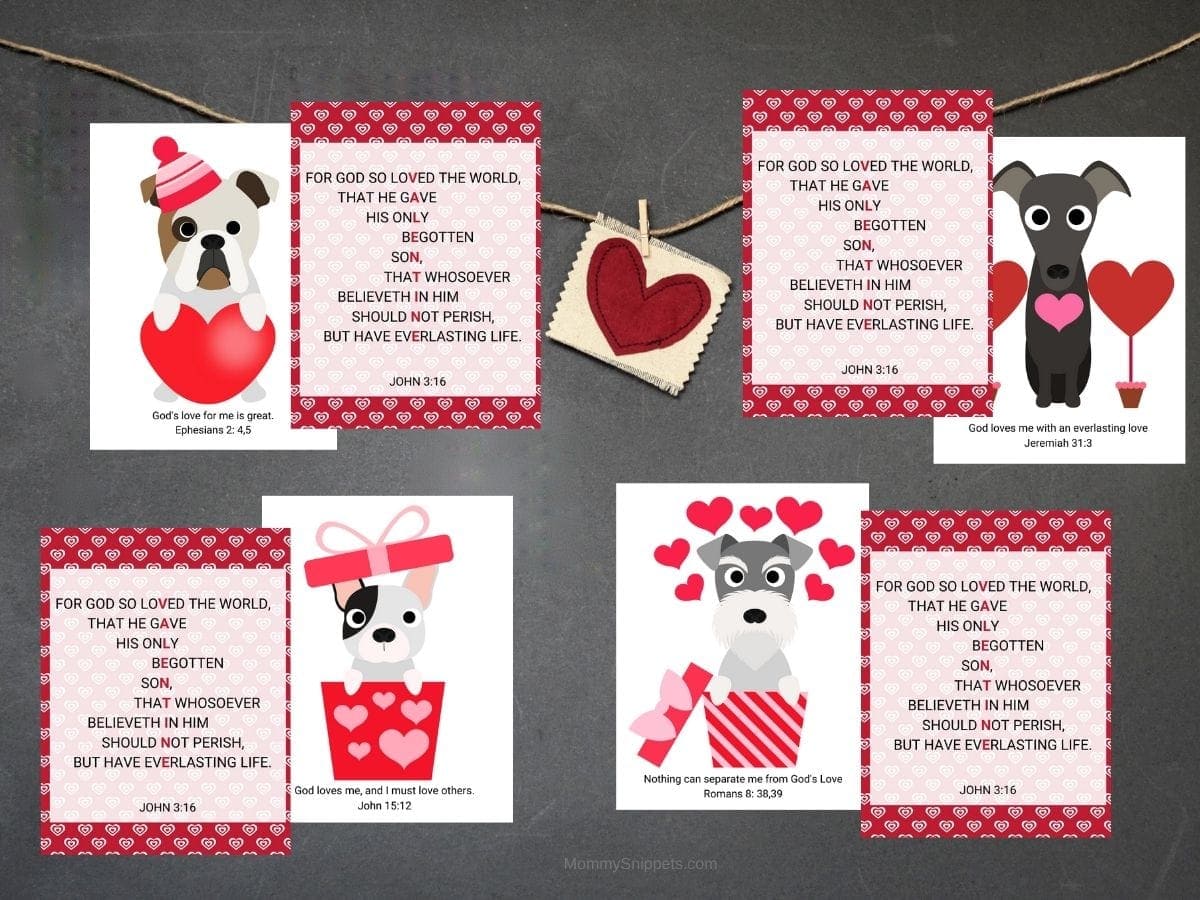 3 free printable Valentine's Day cards perfect for kids to share at school