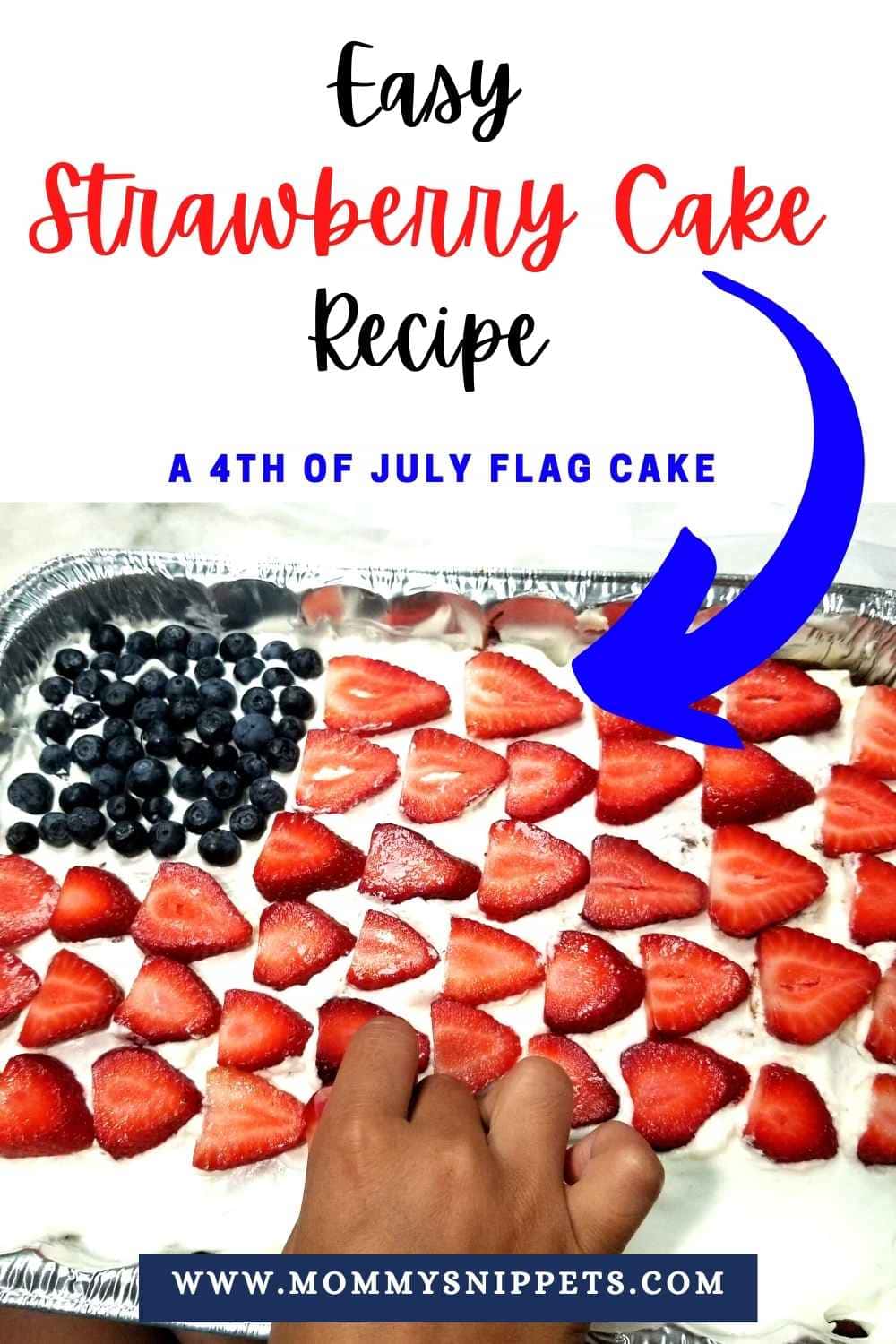 Happy Birthday America Cake An Easy 4th of July Flag Cake!