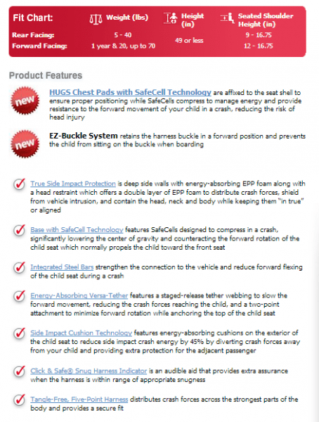 Buckled in and riding safe...Britax ADVOCATE 70-G3 + Sweeps - Mommy
