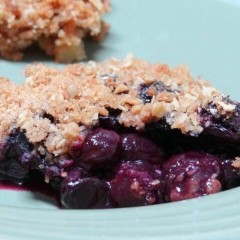 apple blueberry crisp