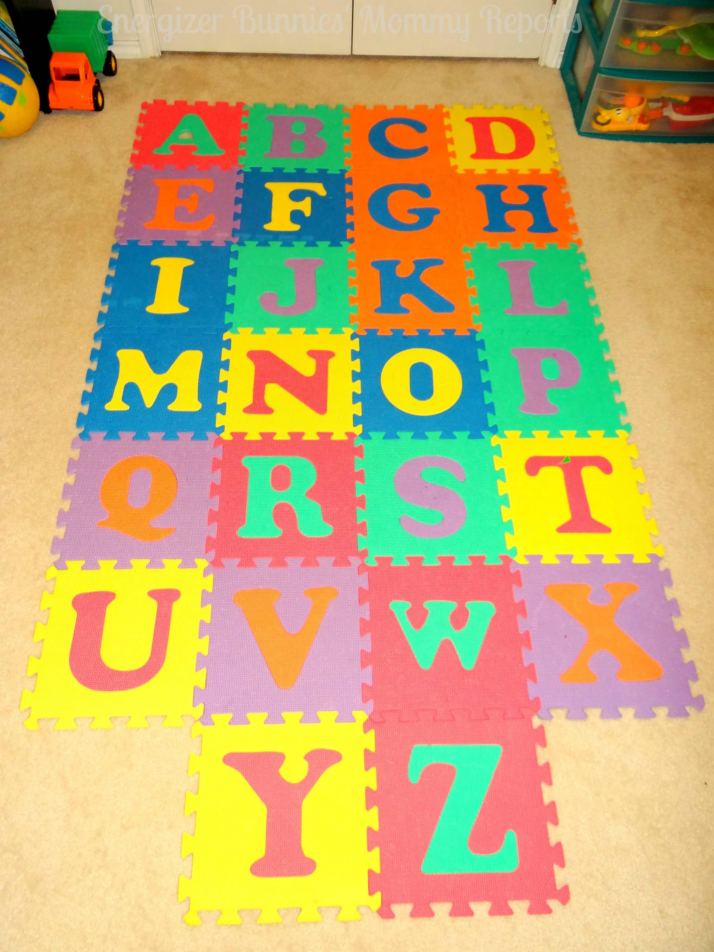 Alphabet Mat-Energizer Bunnies' Mommy Reports