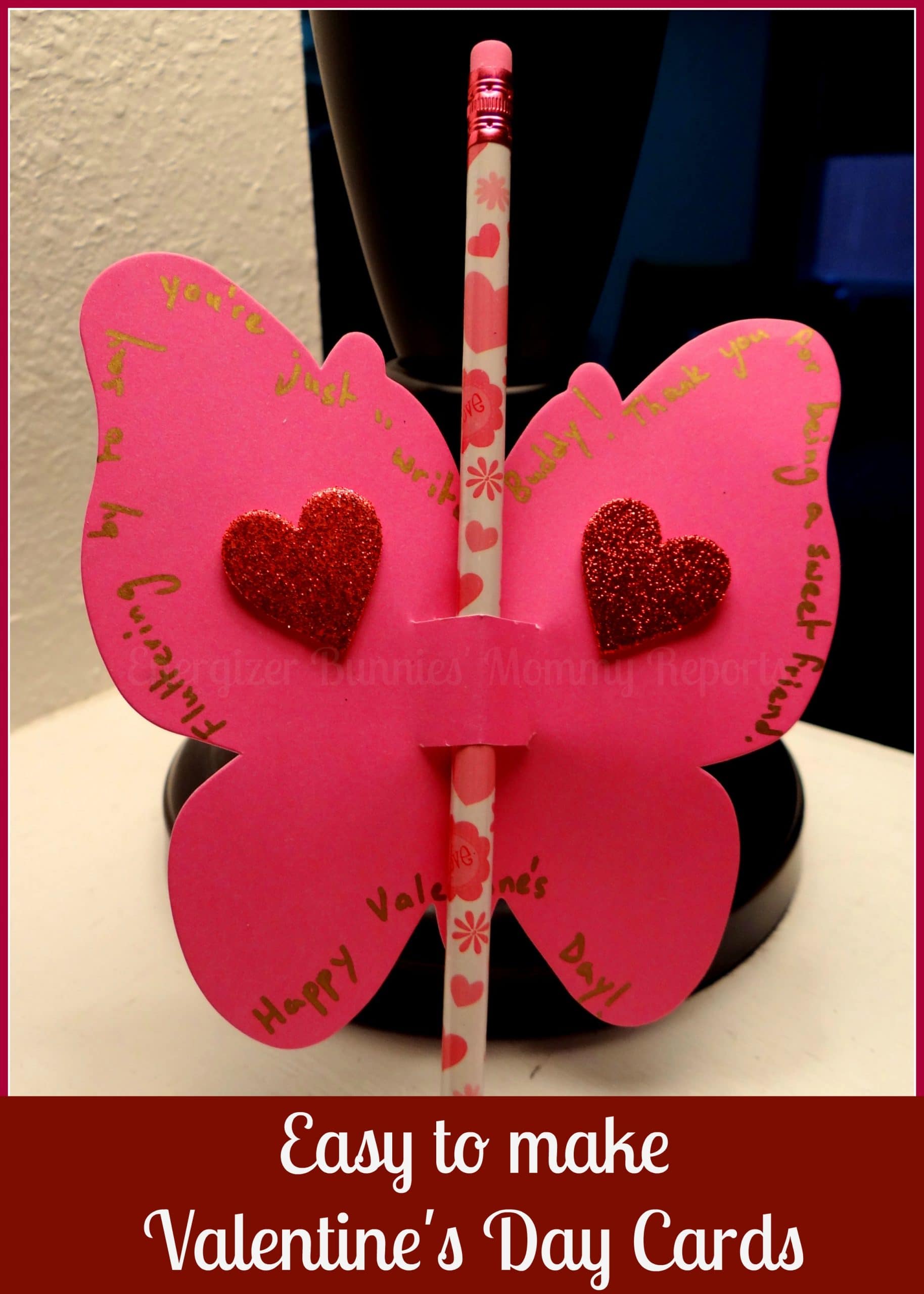 DIY Valentine's Day Butterfly Craft For Kids - The Momma Diaries