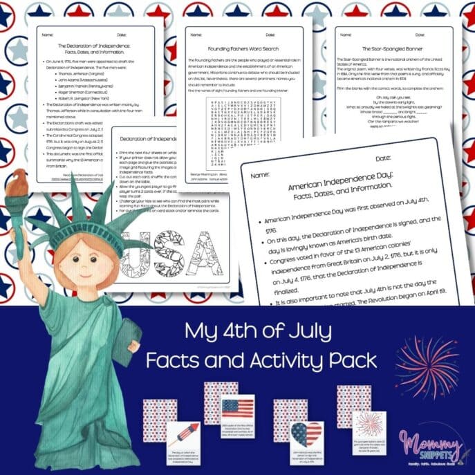 Celebrate! Free 4th of July Printables- 4th of July Trivia For Kids!