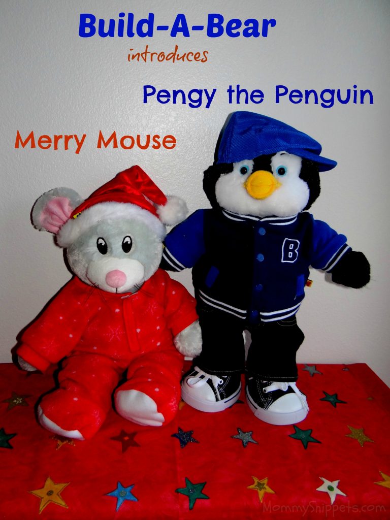 Merry Mouse and Pengy the Penguin {Build-A-Bear joins #GiveChristmas 2013}