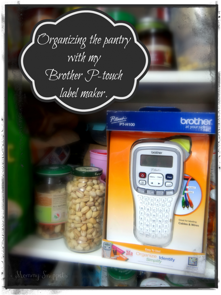Organizing the pantry with my Brother P-touch label maker. {#PTouch25 #MC}