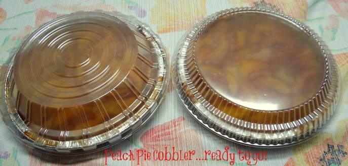 Peach Pie Cobbler- Handi-foil ready to go