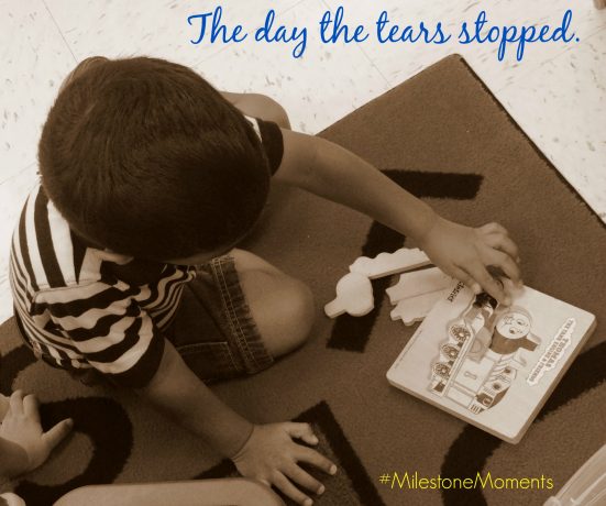 The day the tears stopped #MilestoneMoments