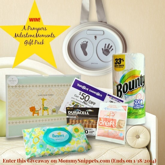 Win a Pampers #MilestoneMoments Prize Pack on MommySnippets.com (Ends 1-18)