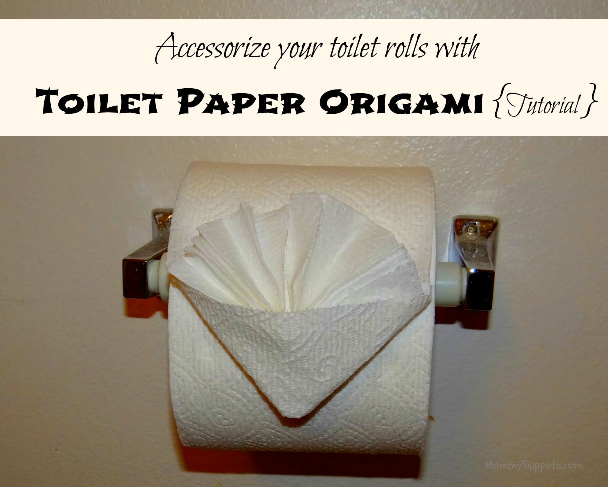 How to Pretty Up Your Toilet Rolls With Toilet Paper Origami