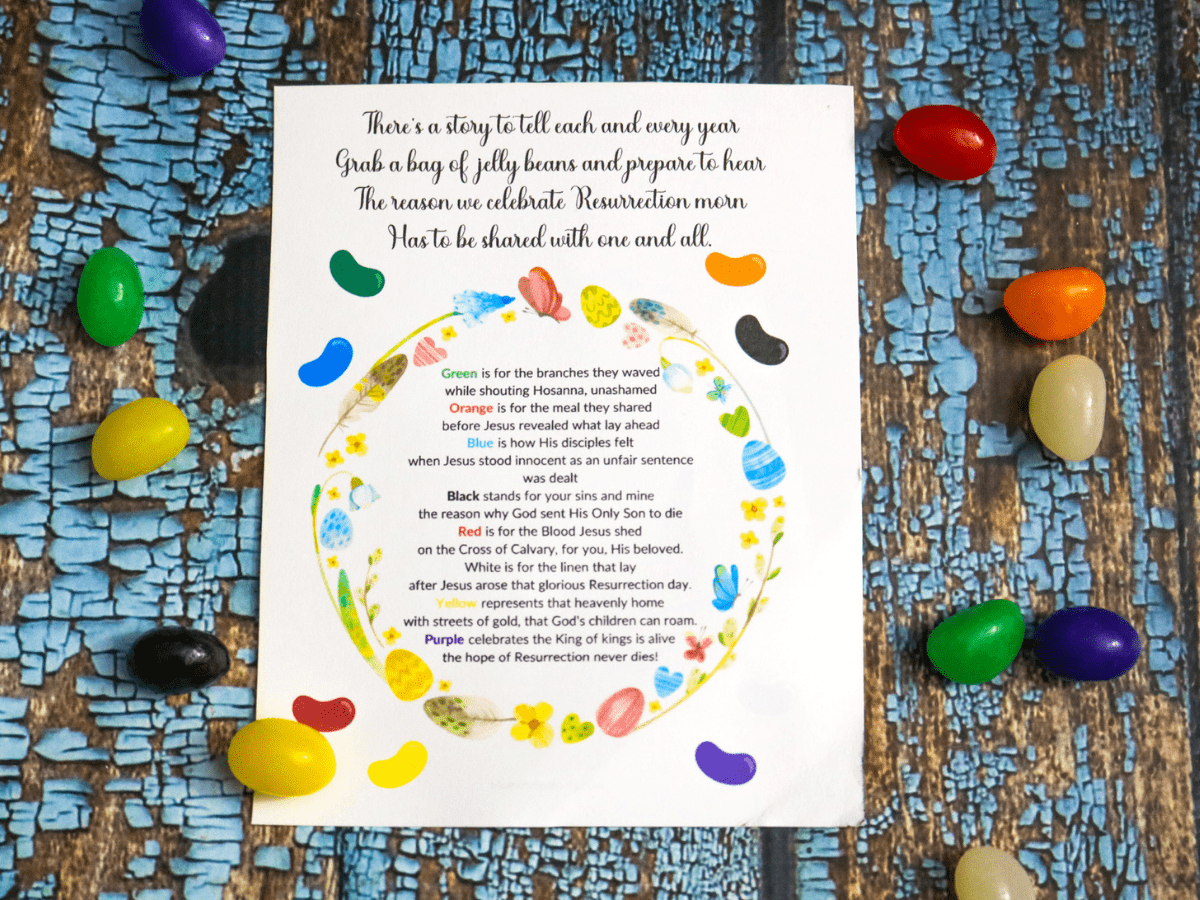 Easter Poem Jelly Beans