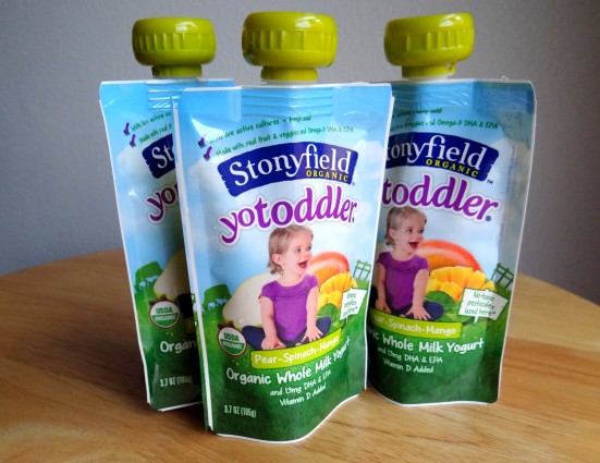 Stonyfield organic toddler pouches