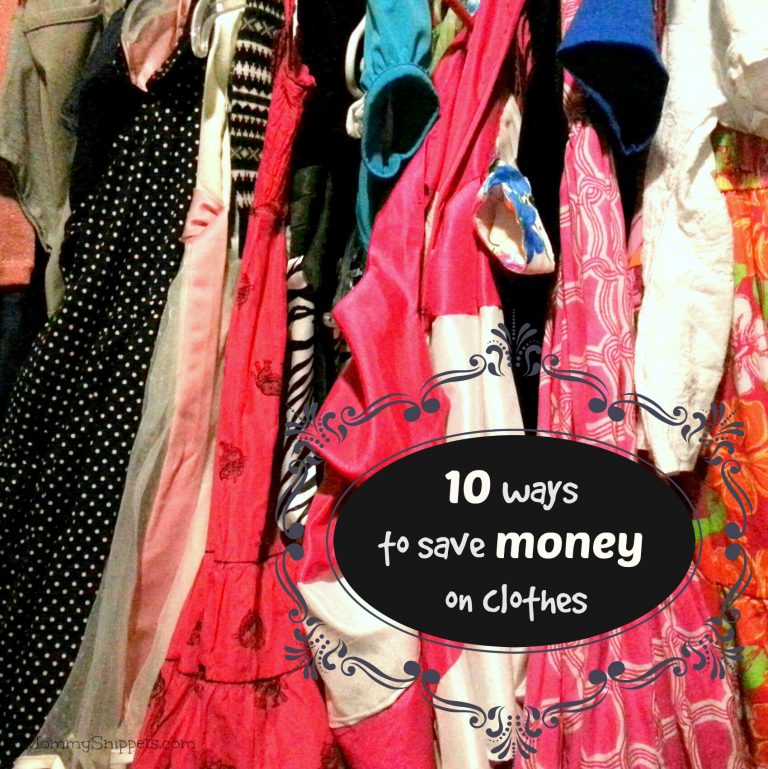 10 ways to save money on clothes