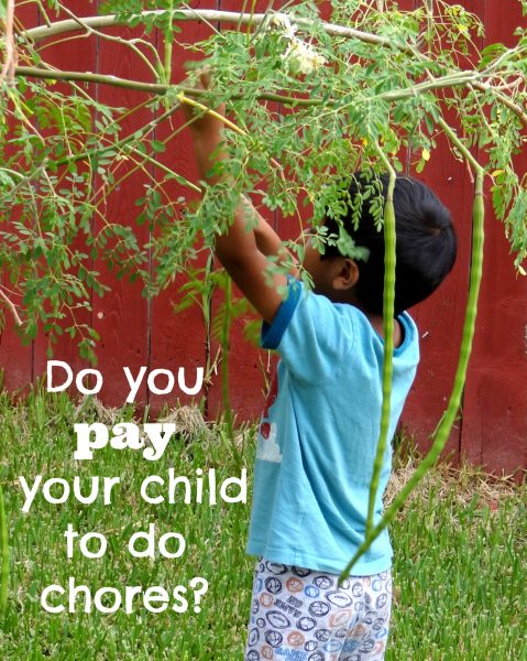 Do you pay your child to do chores