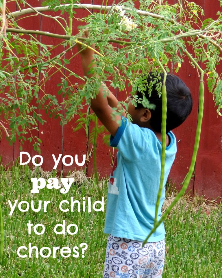 Do you pay your child to do chores?