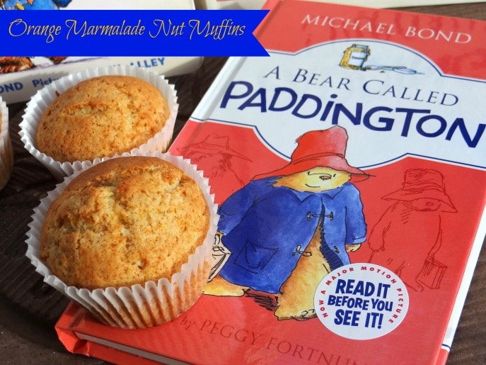 Orange Marmalade Nut Muffins and Paddington Bear