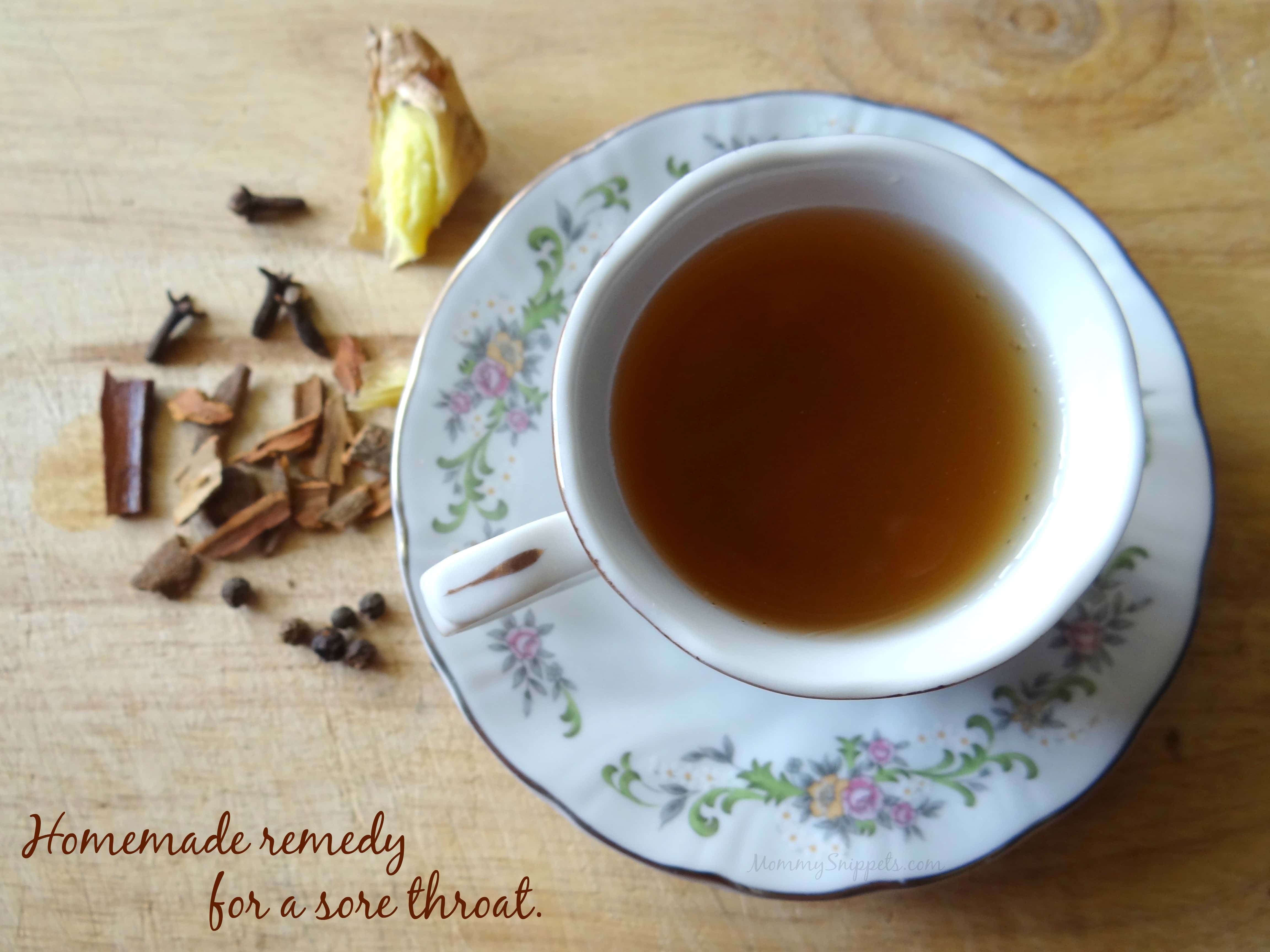 Homemade remedy for a sore throat Mommy Snippets