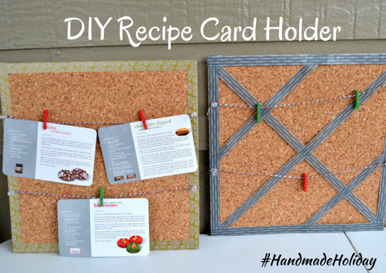 DIY Recipe Card Holder #HandmadeHoliday