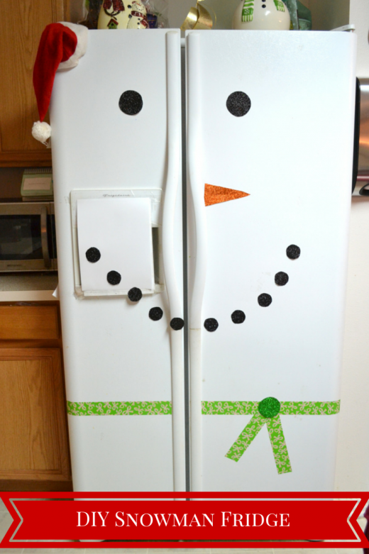 DIY Snowman Fridge