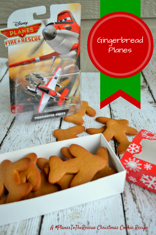 Gingerbread Planes { A #PlanesToTheRescue Christmas Cookie Recipe}