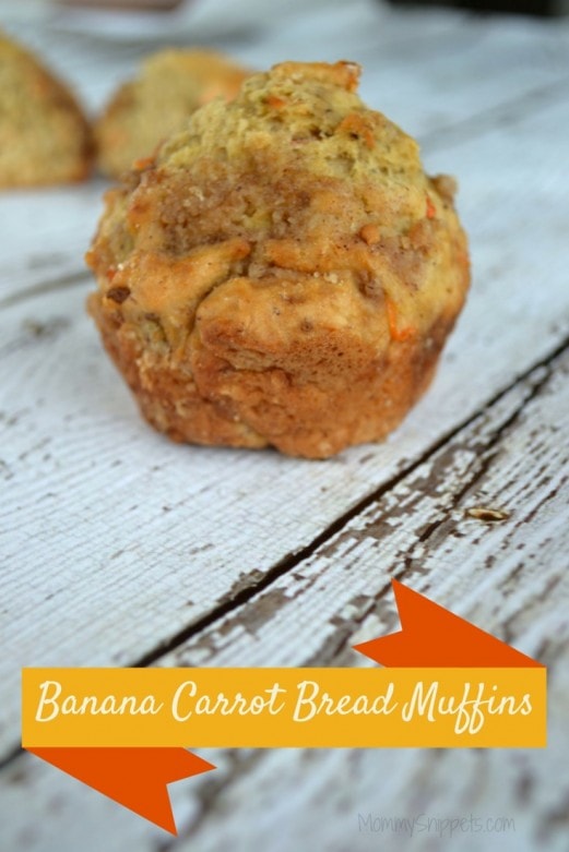 Banana Carrot Bread Muffins- Mommy Snippets