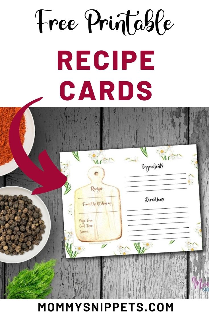 Free Printable Recipe Cards