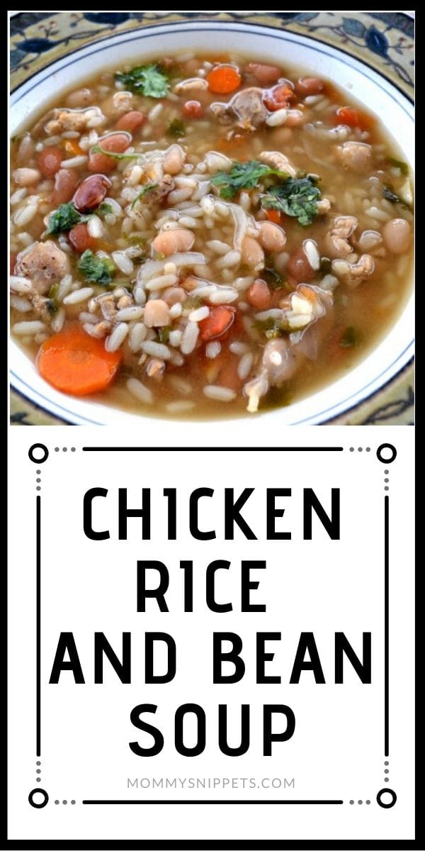 A Healthy Chicken Rice and Bean Soup Your Family Will Love