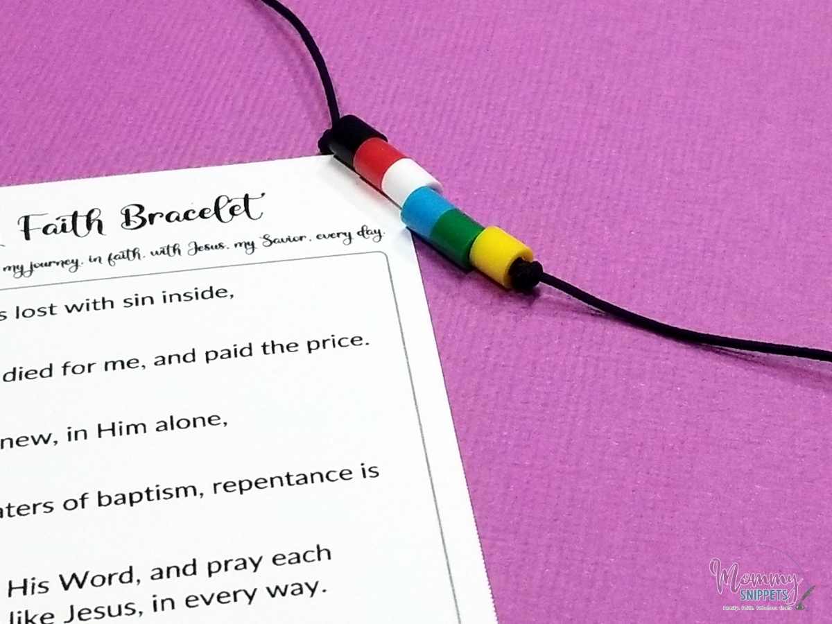 How To Make Faith Bracelets (+ Free Salvation Bracelet Printable)