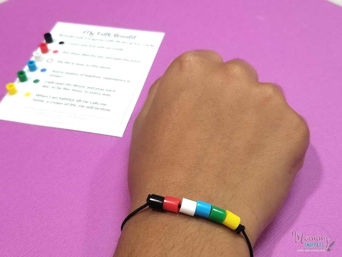 How To Make Faith Bracelets (+ Free Salvation Bracelet Printable)