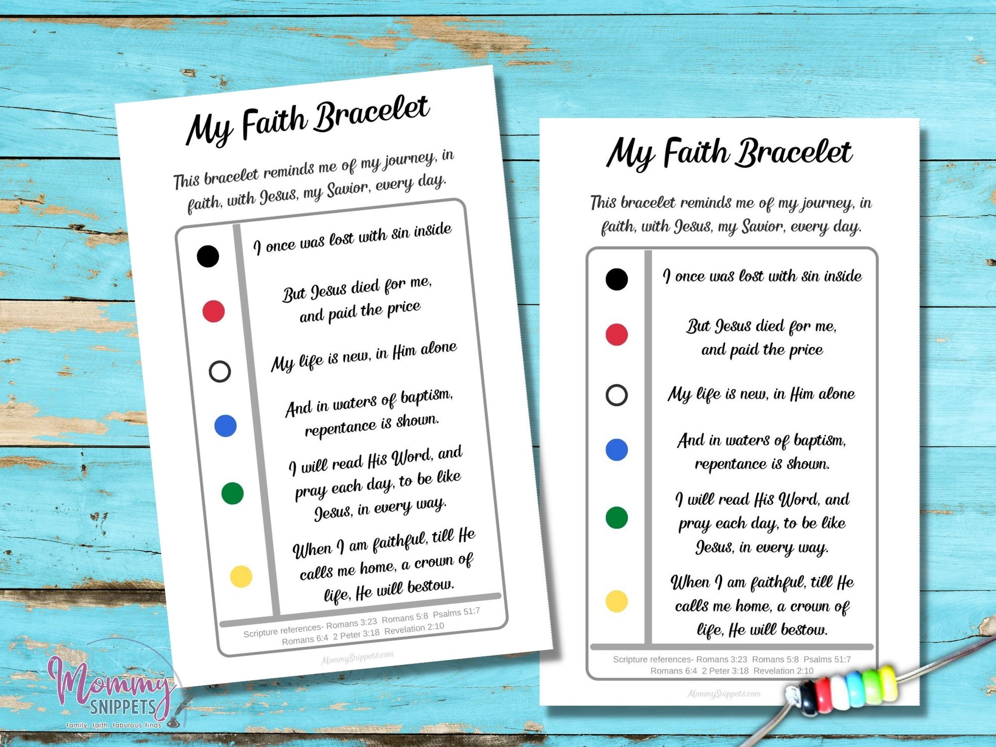 Salvation Bracelet Meaning Printable - Printable Word Searches