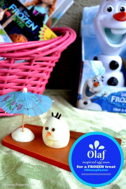 Olaf Inspired Eggmen for a FROZEN inspired treat. {#DisneyEaster}