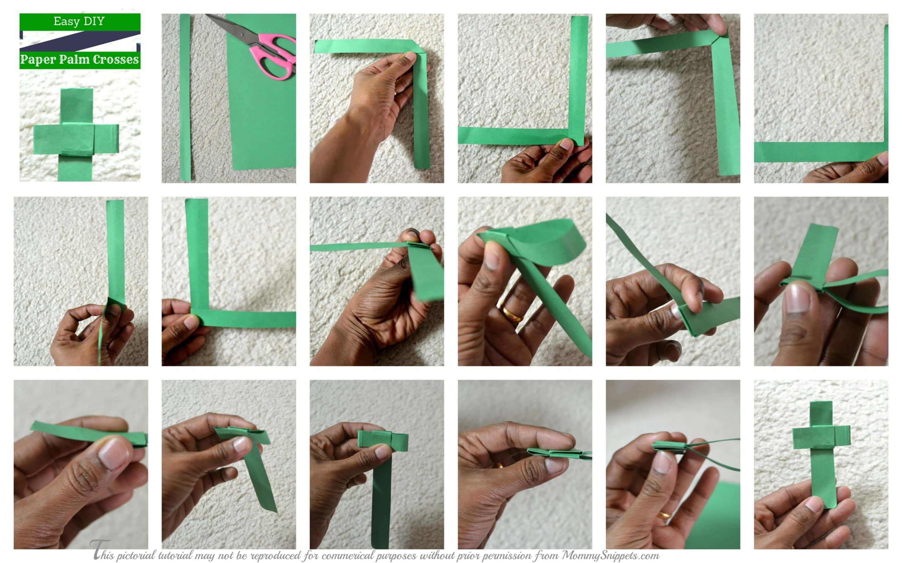 How to make a Palm Cross using paper