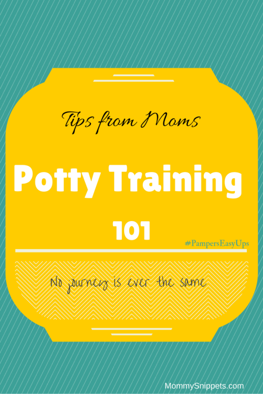 Potty Training 101 -Tips from Moms #PampersEasyUps -MommySnippets.com