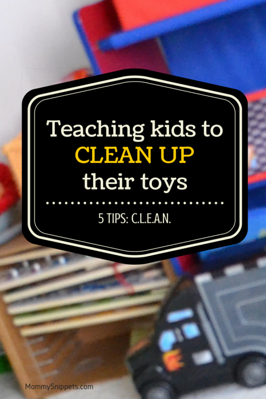 Teaching kids to clean up their toys. {5 Tips}