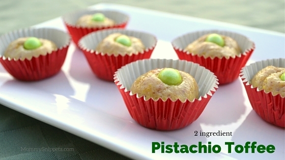 2 ingredient Pistachio Toffee #PanMovie #FandangoFamily - MommySnippets.com #Sponsored