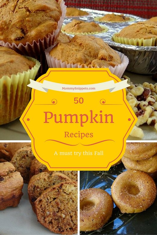 50 must try Pumpkin Recipes this Fall- MommySnippets.com