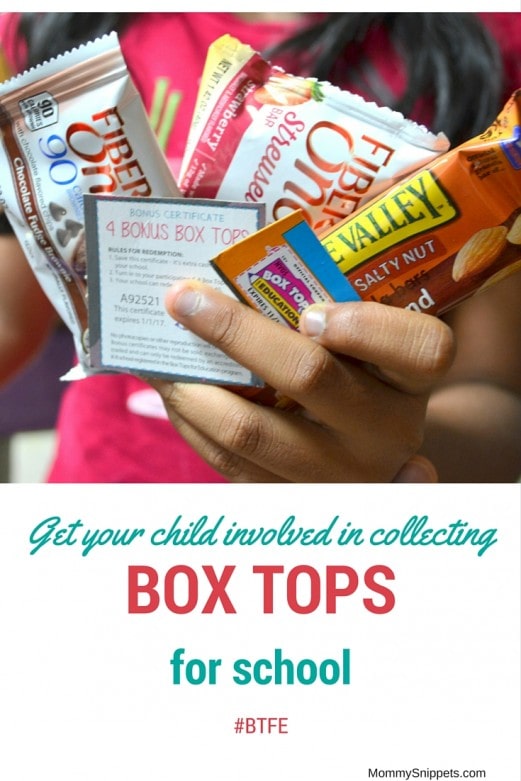 Get your child involved in collecting Box Tops for school-Mommy Snippets #BTFE #Sponsored