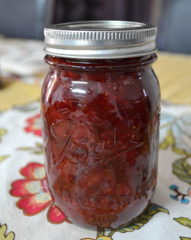Homemade Strawberry Jam with a hint of Mint - Mommy Snippets