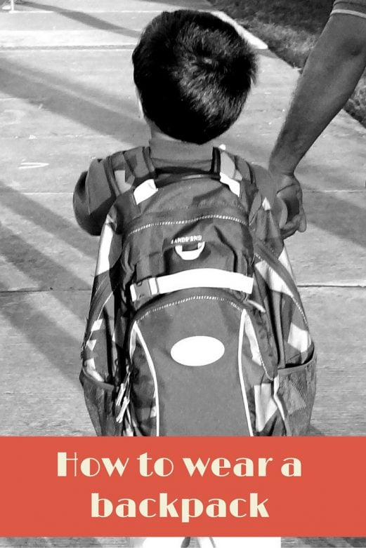 How to Wear A Backpack- MommySnippets.com