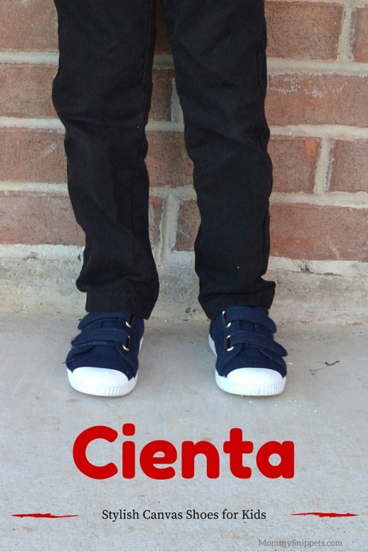 Stylish canvas shoes for kids from Cienta- MommySnippets.com #Ad