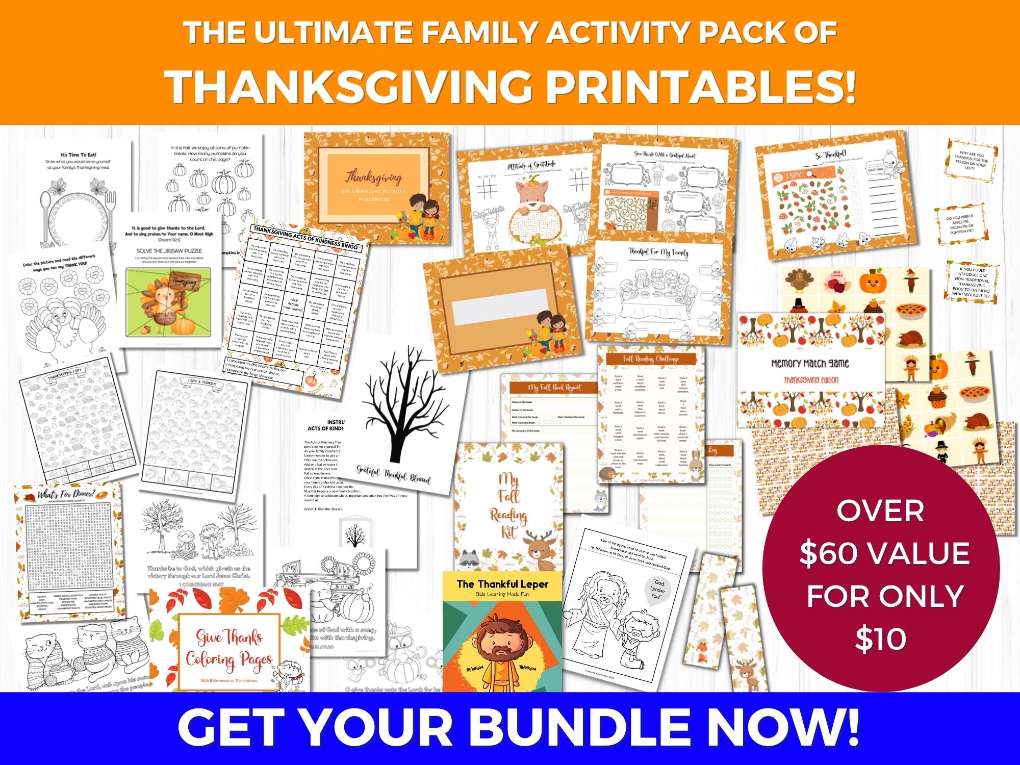 Thanksgiving Printbles Bundle