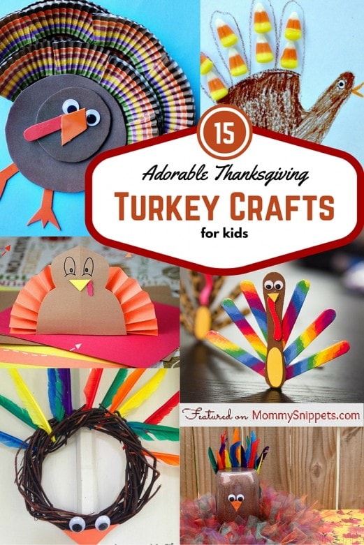 15 Adorable Thanksgiving Turkey Crafts for Kids-Featured on MommySnippets.com (3)