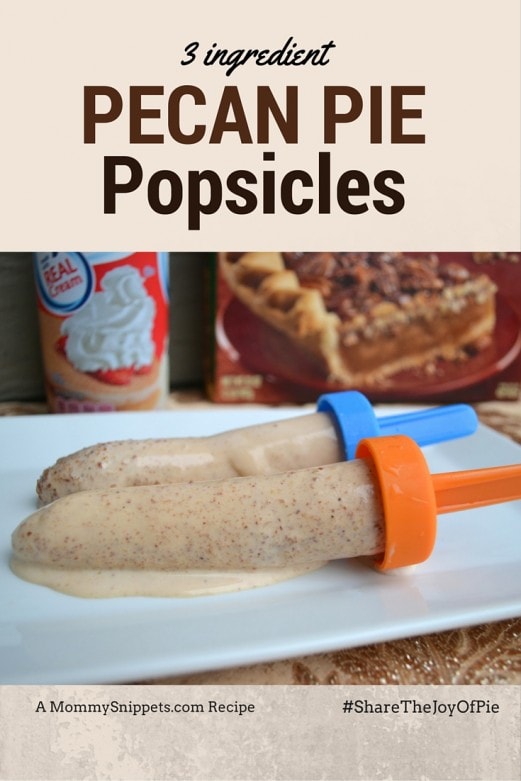 3 ingredient Pecan Pie Popsicles {A #ShareTheJoyOfPie Recipe} -Mommy Snippets [ad] (2)