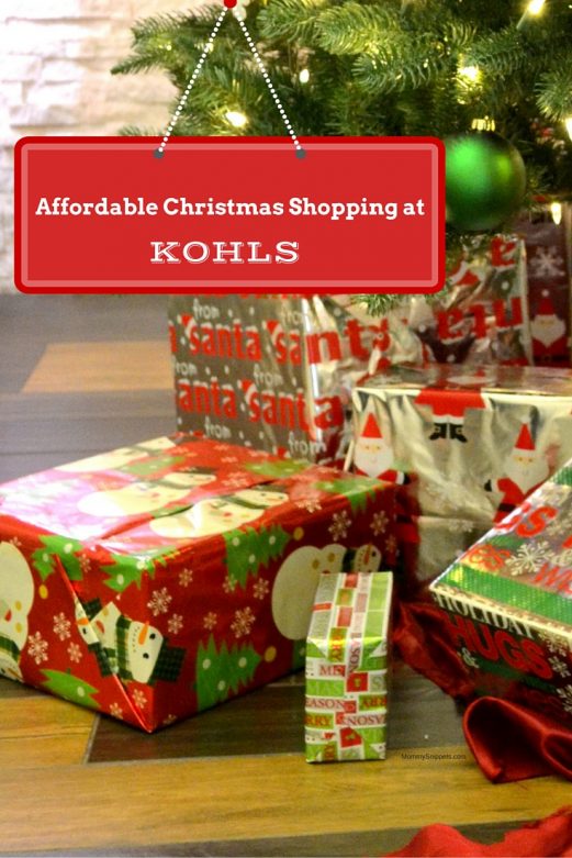 Affordable Christmas Shopping at Kohls with MommySnippets.com