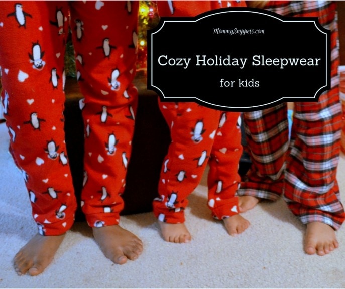 Cozy Holiday Sleepwear for kids from Lands; End- MommySnippets.com