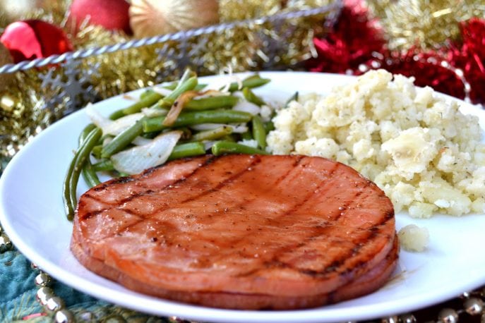 Sliced Ham with Maple Bourbon Glaze- Recipe, Mommy Snippets.com #Sponsored (2)