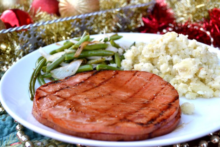 Sliced Ham with Maple Bourbon Glaze