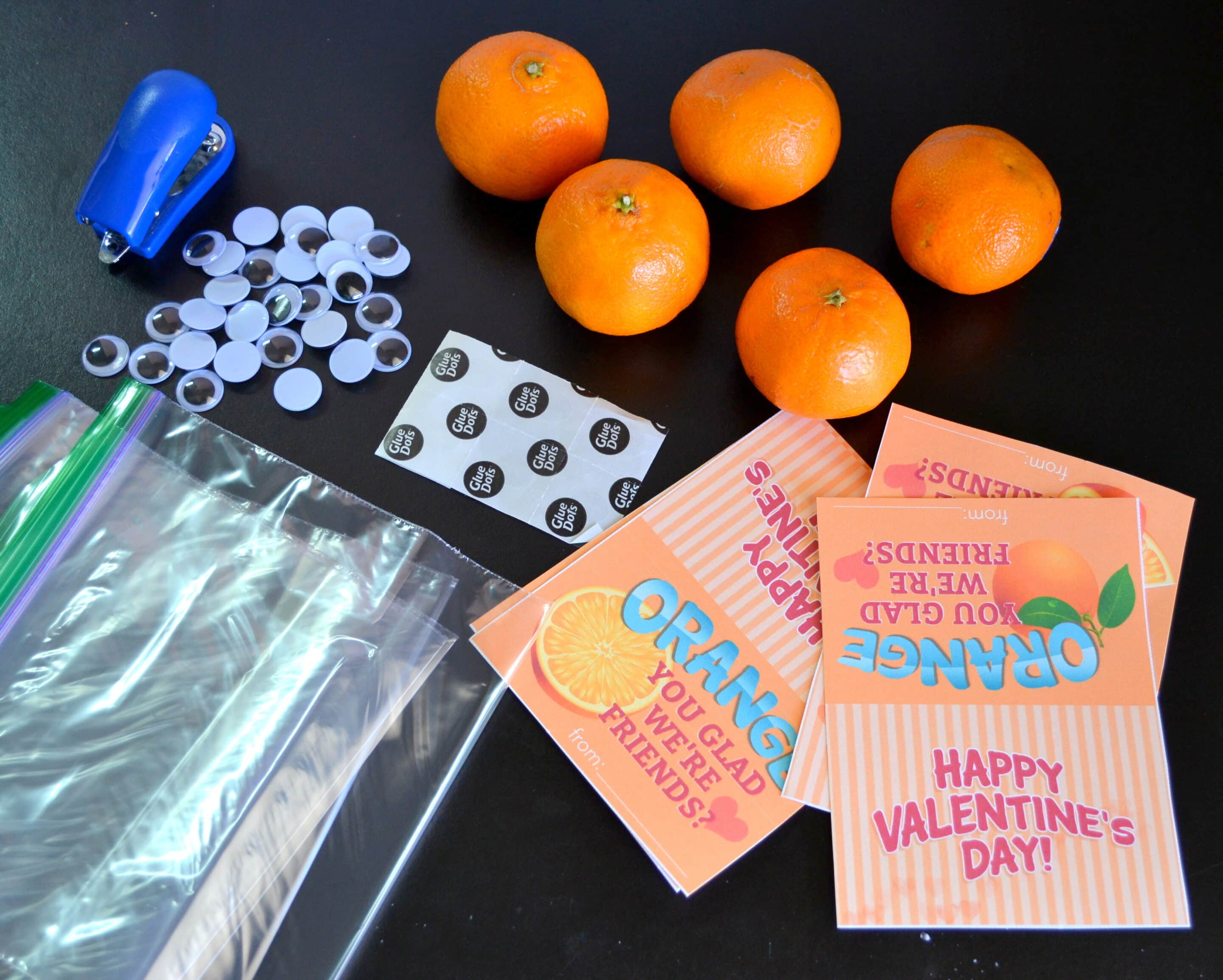 Orange You Glad We’re Friends -Printable Valentine’s Cards for School