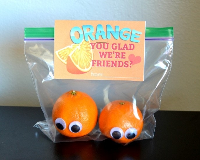 “Orange You Glad We’re Friends?” Valentines & Treats Tutorial